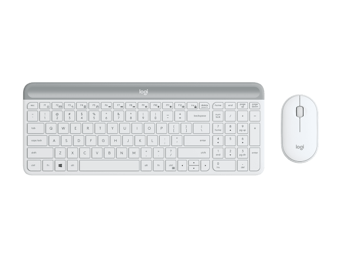 Logitech MK470 Slim Wireless Keyboard and Mouse Combo White - RECON