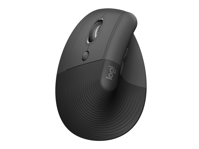 Logitech Lift for Business Bluetooth Vertical Ergonomic Mouse Graphite - RECON