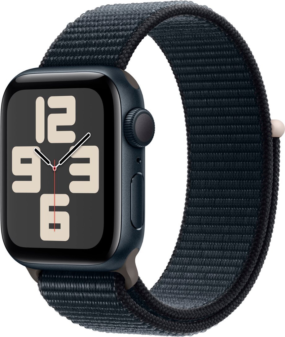 Apple Watch SE 2nd Generation (GPS) 40mm Midnight Aluminum Case with Midnight Sport Loop - RECON+