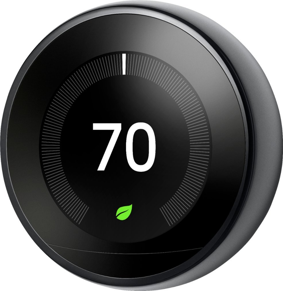 Google Nest Learning Smart Wifi Thermostat (3rd generation) Black