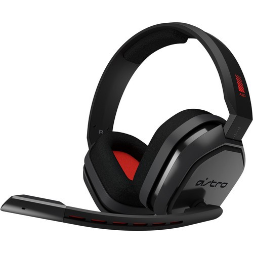 Logitech Astro Gaming A10 Wired Gaming Headset Black-Red - RECON