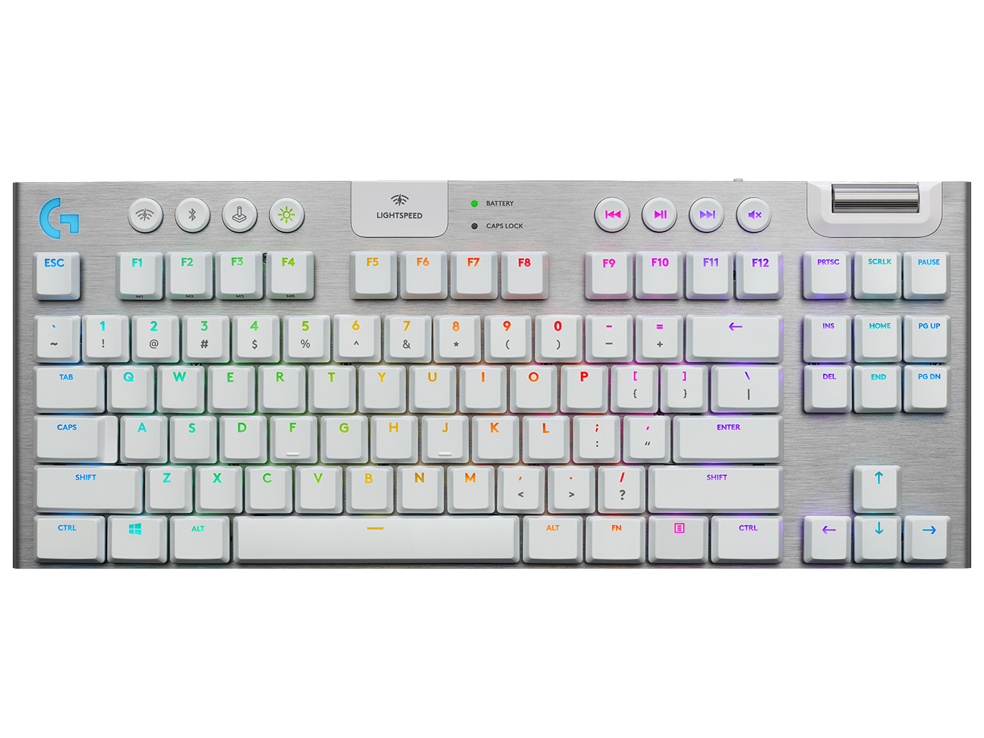 Logitech G915 TKL Tenkeyless Lightspeed Wireless RGB Mechanical Gaming Keyboard White