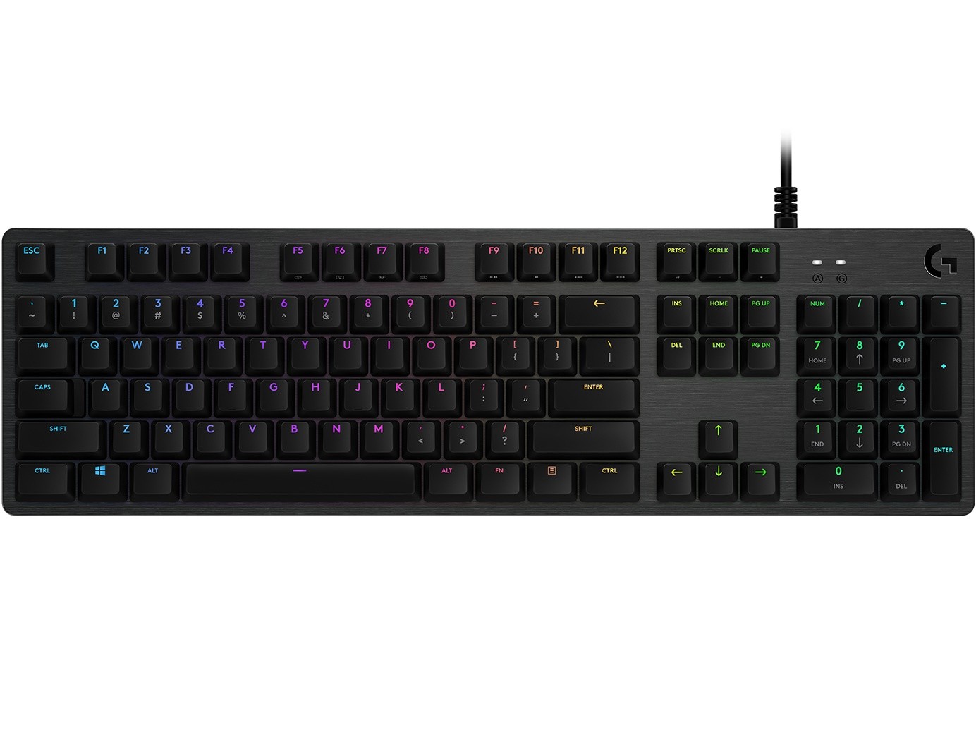 Logitech G512 Carbon RGB Mechanical Gaming Keyboard GX Brown Switches - RECON+