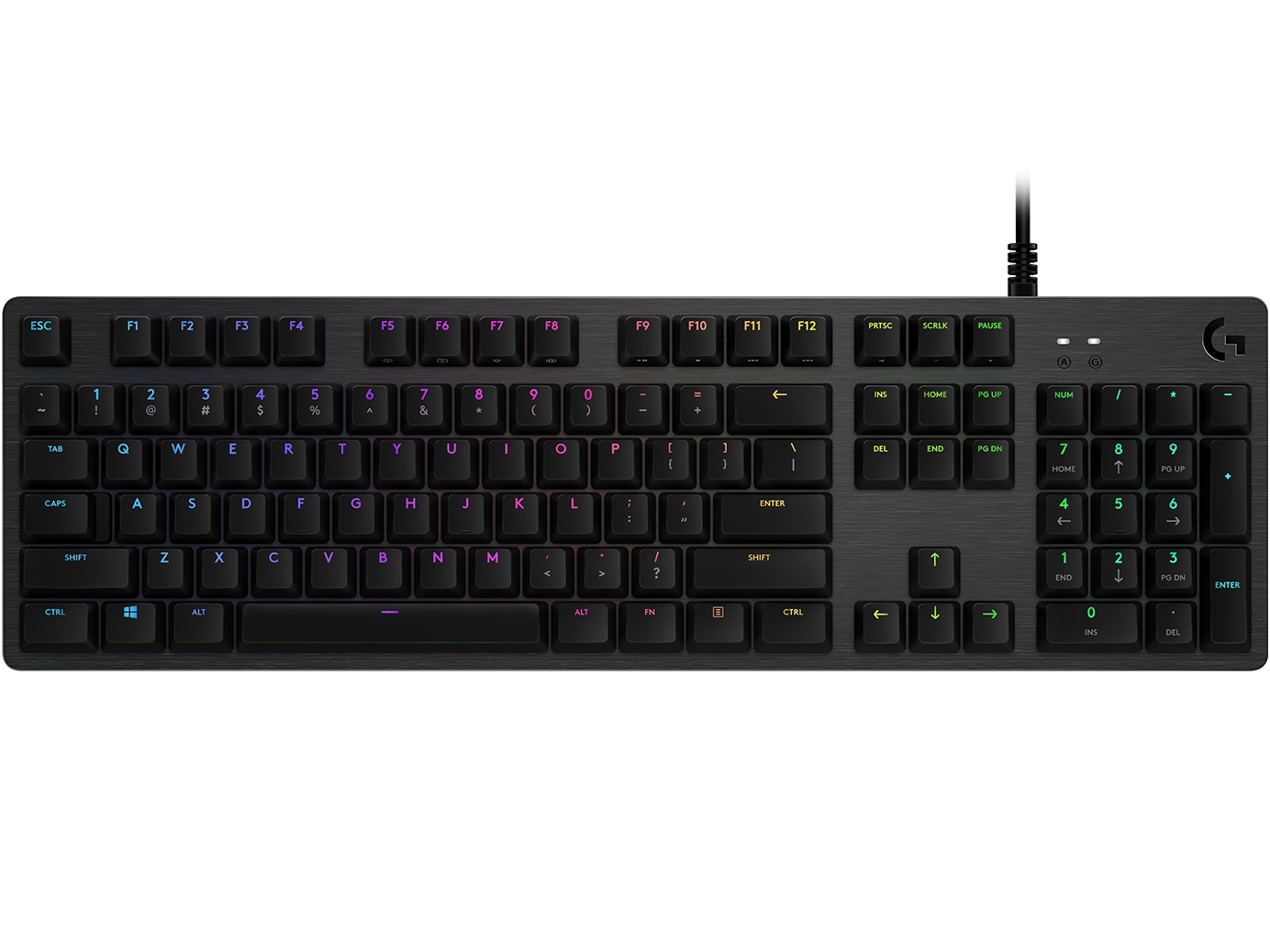 Logitech G512 Carbon RGB Wired Mechanical Gaming Keyboard GX Brown Switches - RECON+