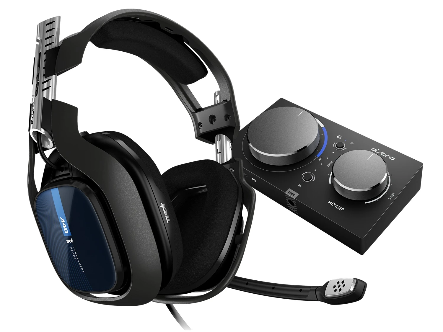 Logitech Astro A40 TR Headset + Mixamp Pro TR Wired Gaming Headset for PS4