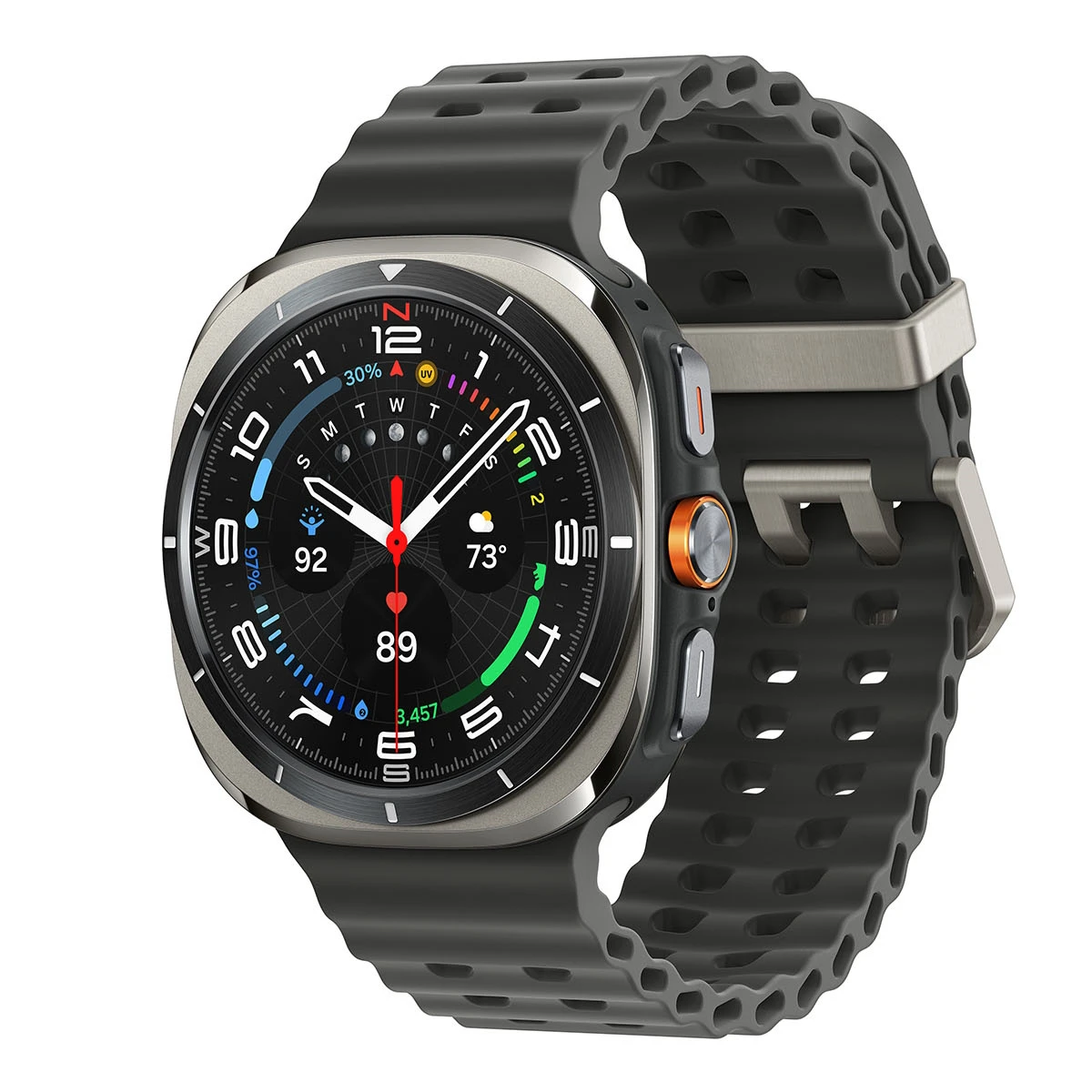 Samsung Galaxy Watch Ultra Titanium 47mm LTE Titanium Silver Black Band - RECON