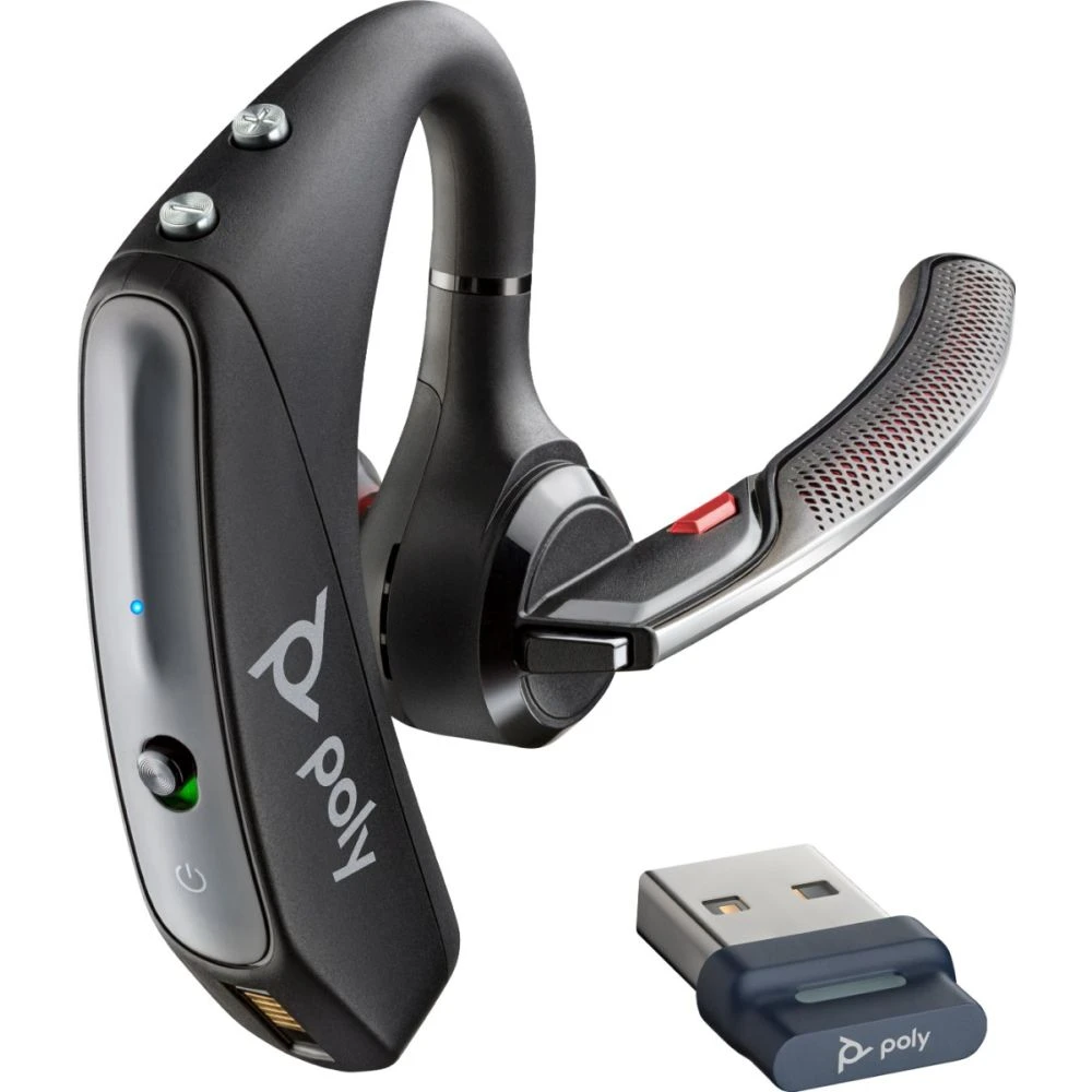 Poly Voyager 5200 USB-A UC Headset + BT600-A With Charging Case 