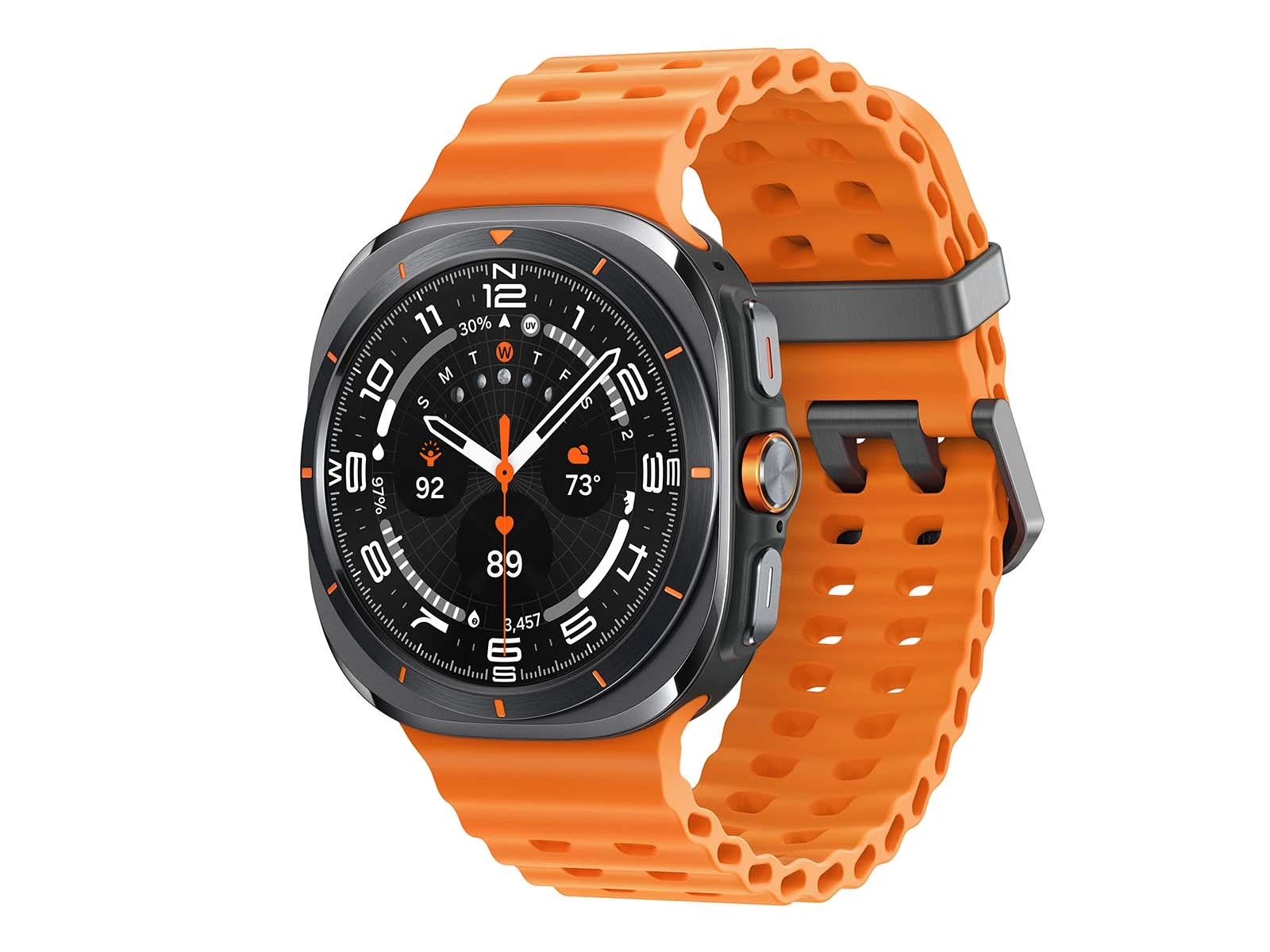 Samsung Galaxy Watch Ultra Titanium 47mm LTE Titanium Gray with orange band - RECON+
