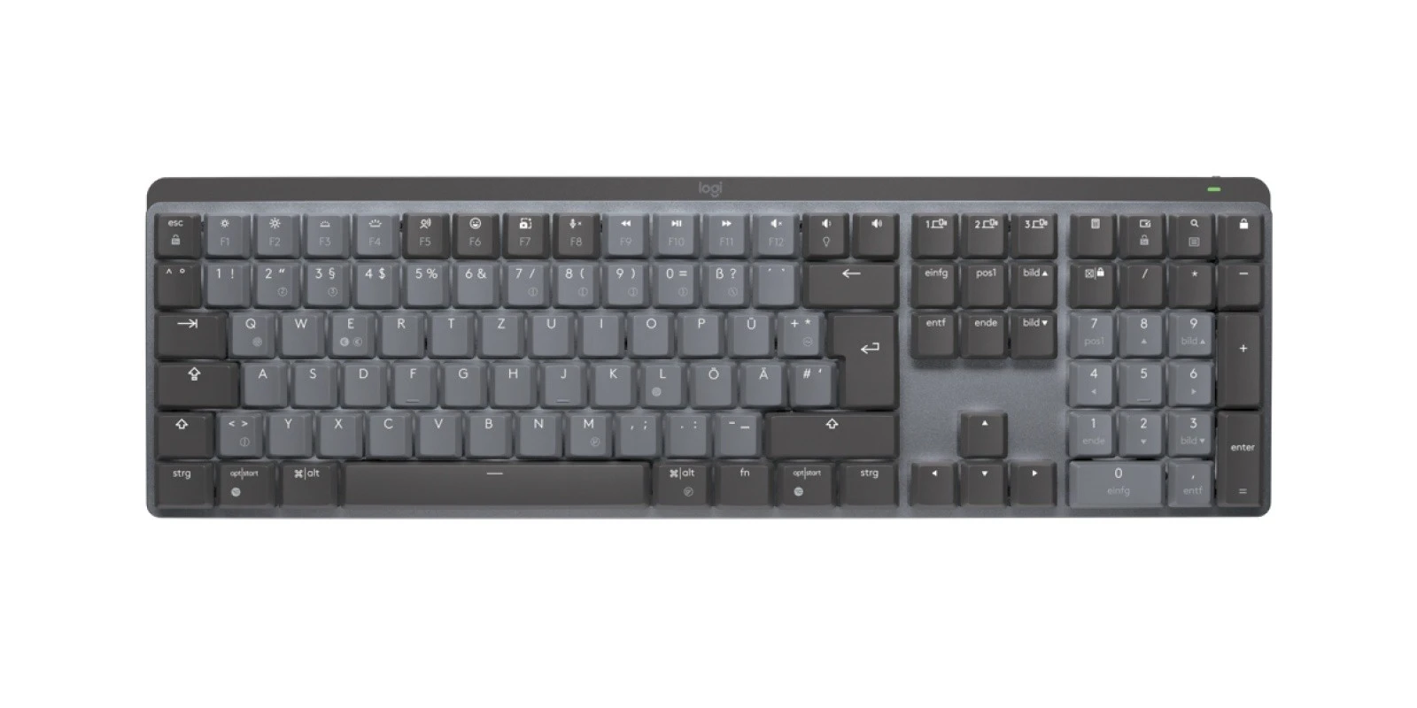 Logitech MX Mechanical Wireless Illuminated Performance Keyboard Linear Graphite