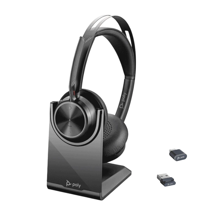 Poly Voyager Focus 2 UC USB-A Wireless Headset with Charge Stand - RECON