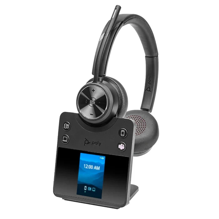 Poly Savi 7420-M Office Stereo Wireless DECT Headset with Base Station - RECONECO