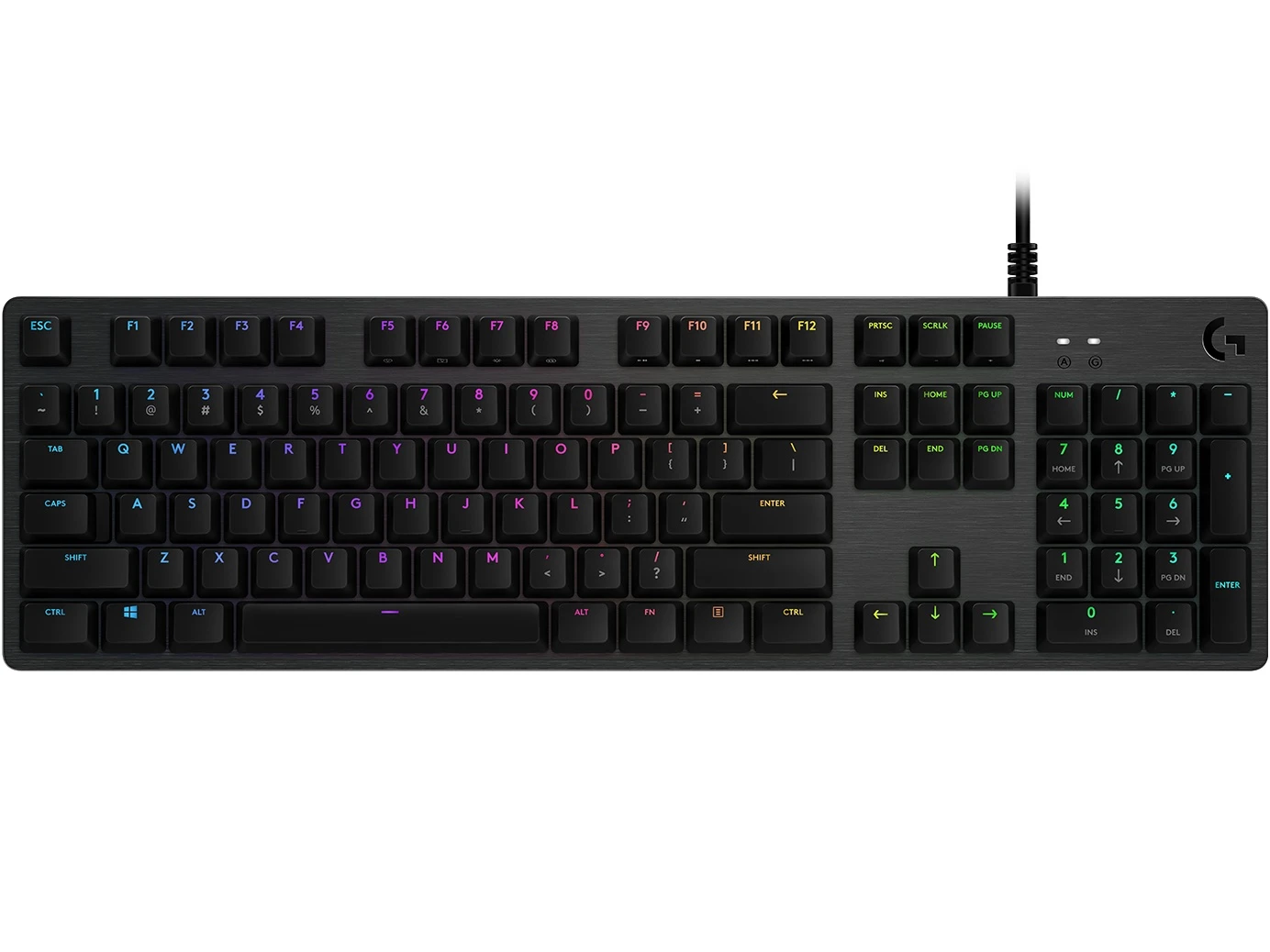 Logitech G512 Carbon English Layout GX Brown Switch Lightsync RGB Mechanical Gaming Keyboard - RECONECO