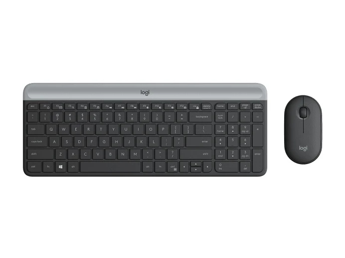 Logitech MK470 Slim Combo Wireless Keyboard and Mouse (Graphite) - RECONECO