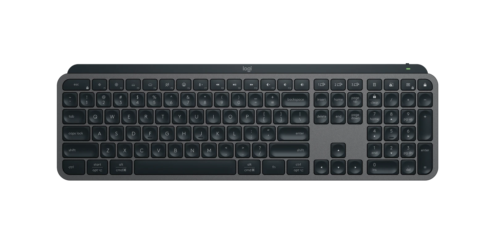 Logitech MX Keys S Advanced Wireless Illuminated Keyboard Graphite - RECON