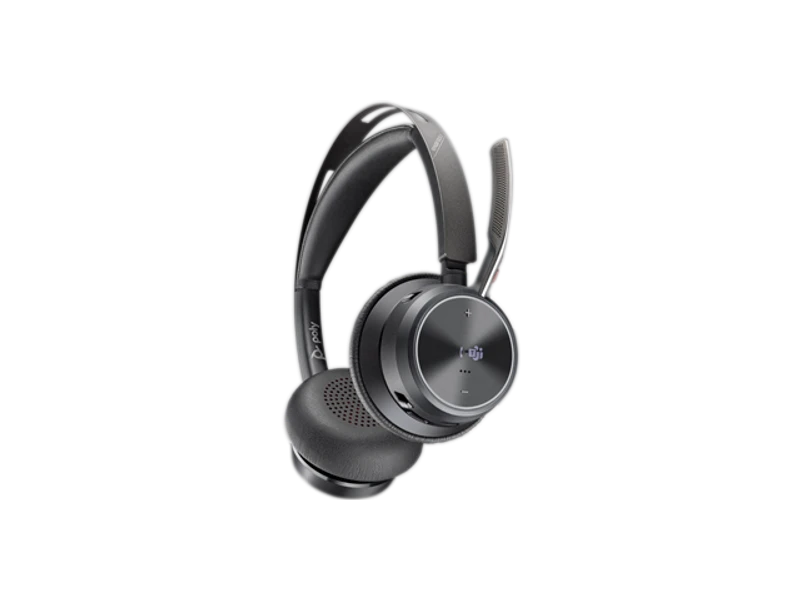 Poly Voyager Focus 2 M + USB-C Adapter with Charging Stand-C