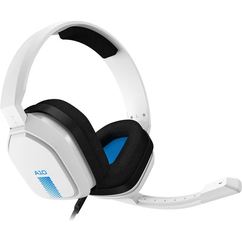 Logitech Astro A10 Wired Gaming Headset (White / Blue) - RECON