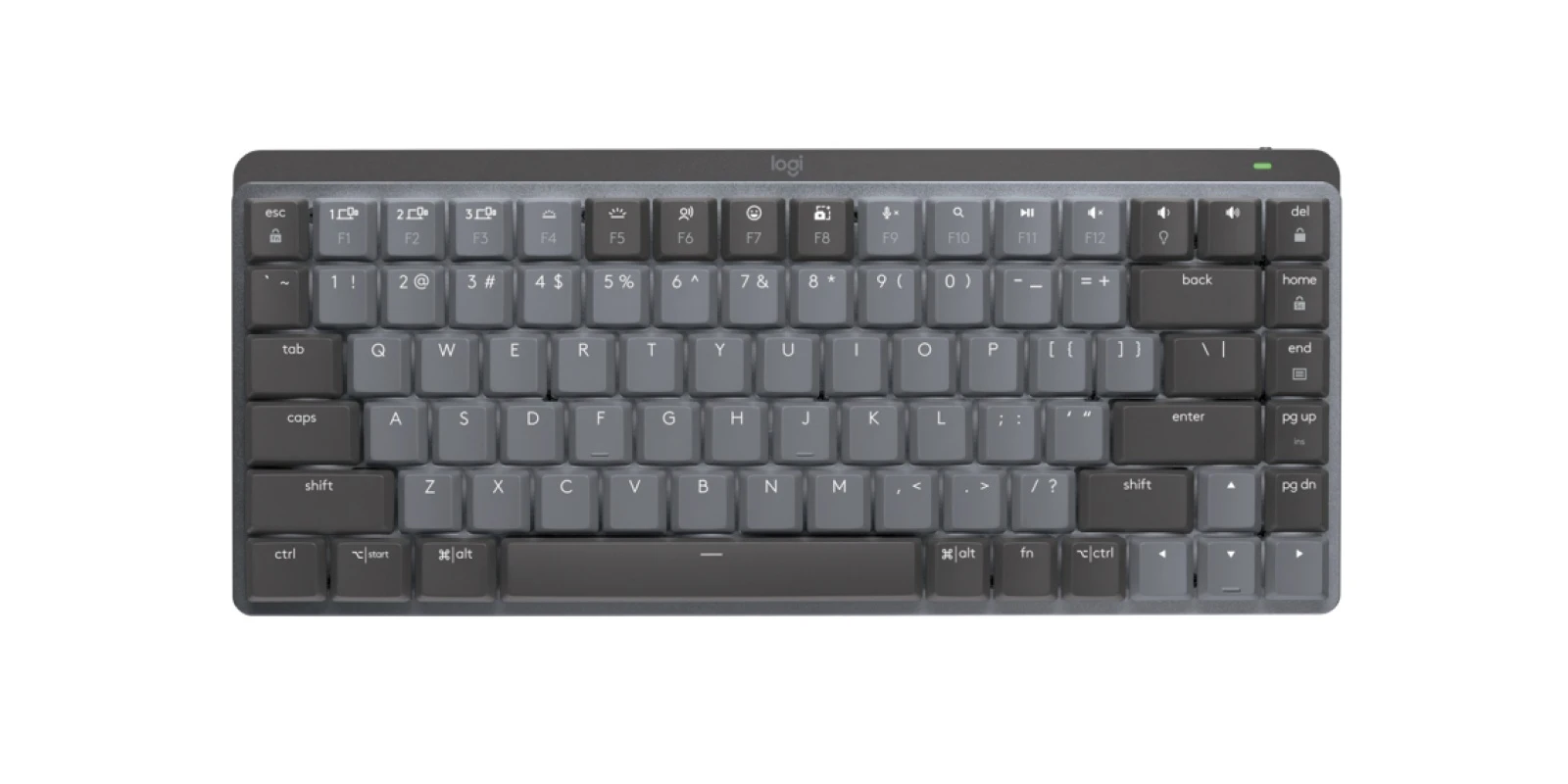 Logitech MX Mechanical Mini Wireless Illuminated Performance Keyboard Linear Graphite