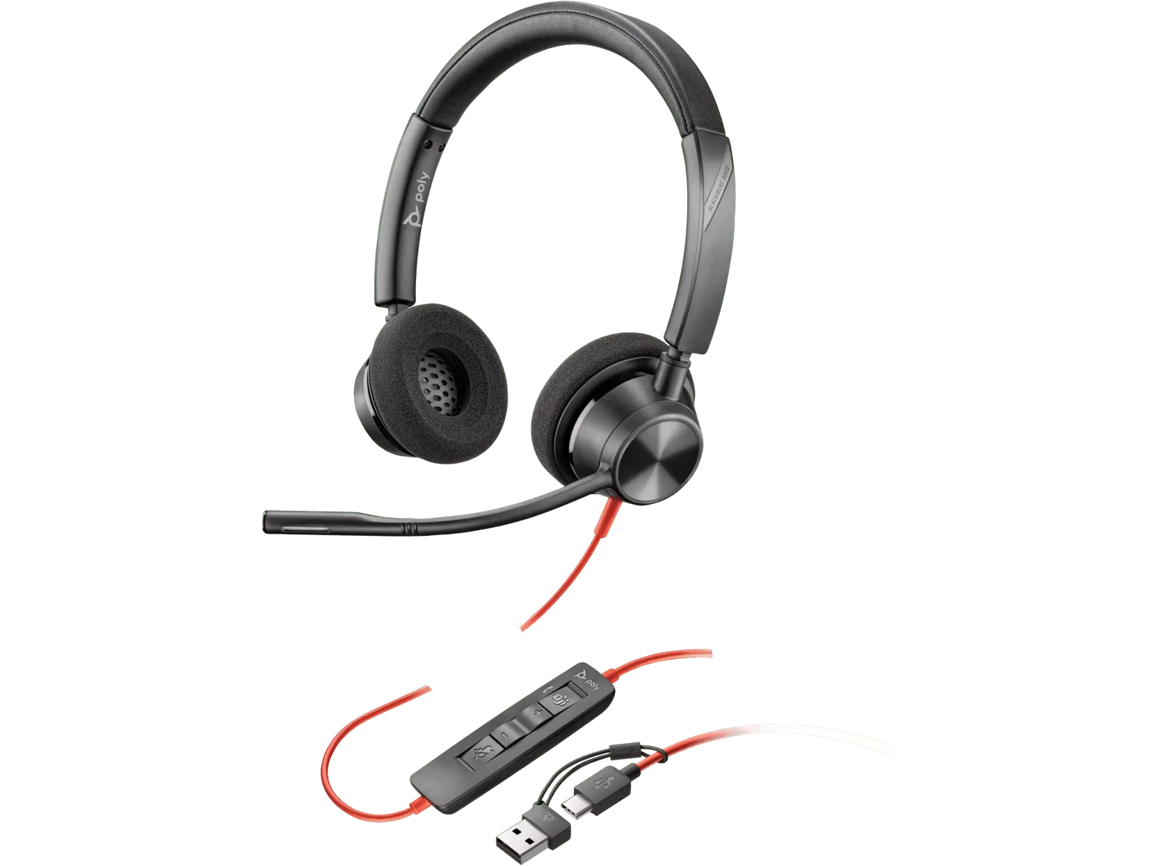 Poly Blackwire 3320 Stereo USB-C Headset - RECON+