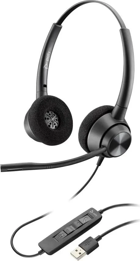  Poly EncorePro 320 Stereo USB-A Wired Headset