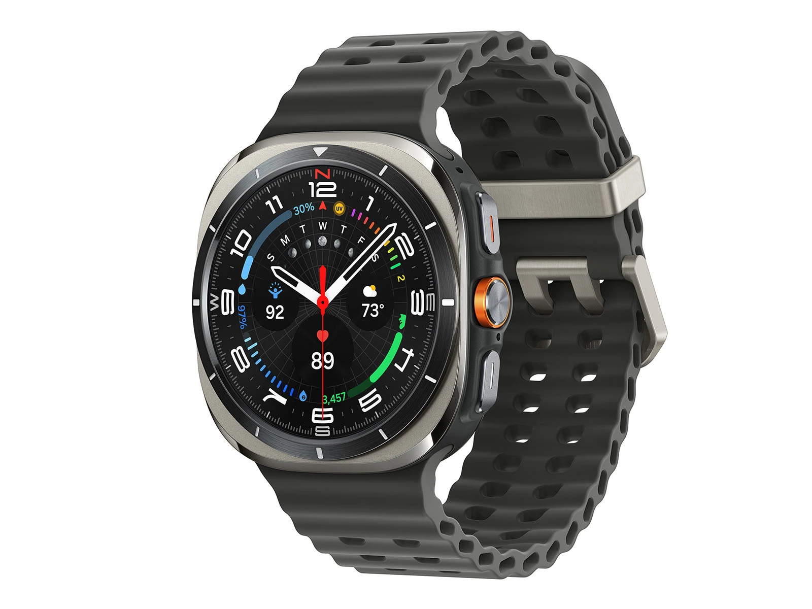 Samsung Galaxy Watch Ultra Titanium 47mm LTE Titanium Silver Black Band - RECON