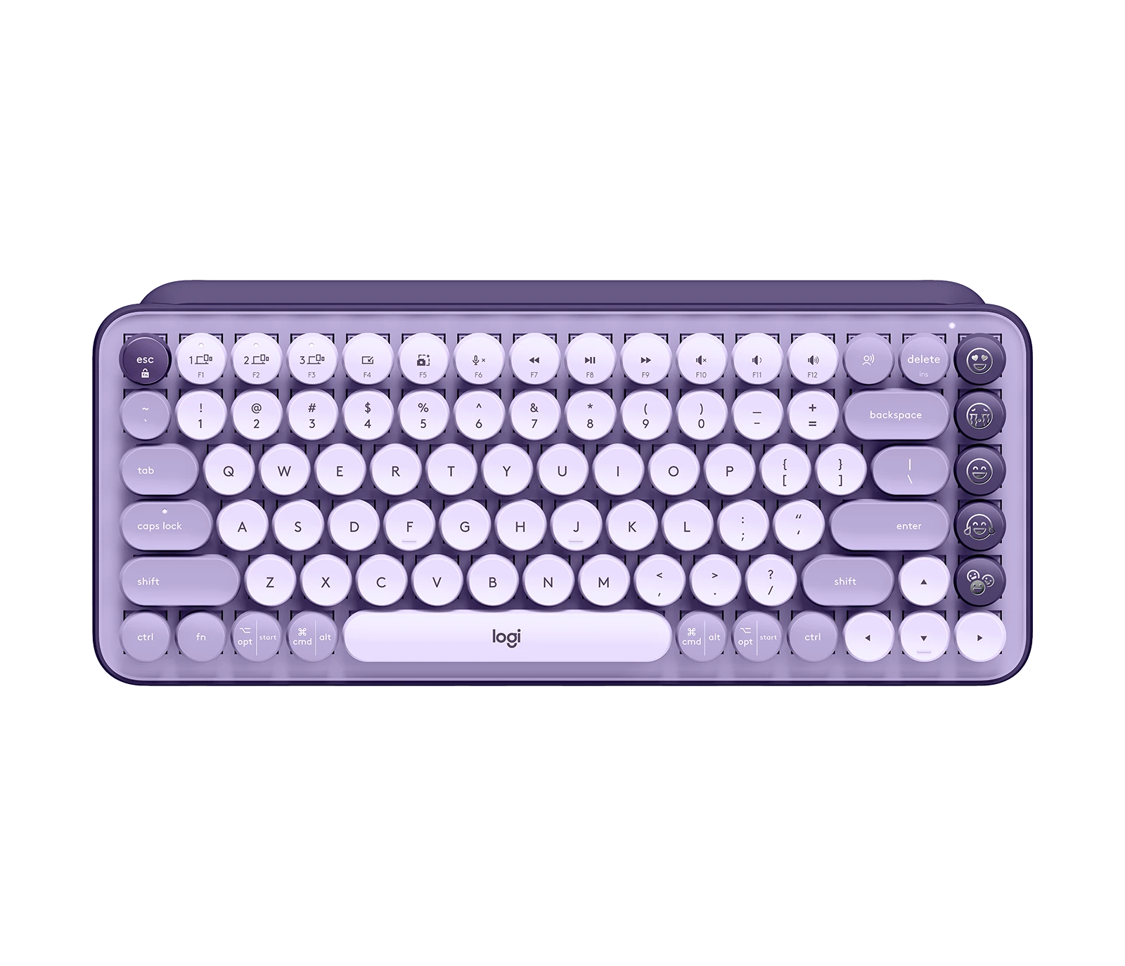 Logitech POP Keys Wireless Mechanical Keyboard with Customizable Emoji Keys Cosmos