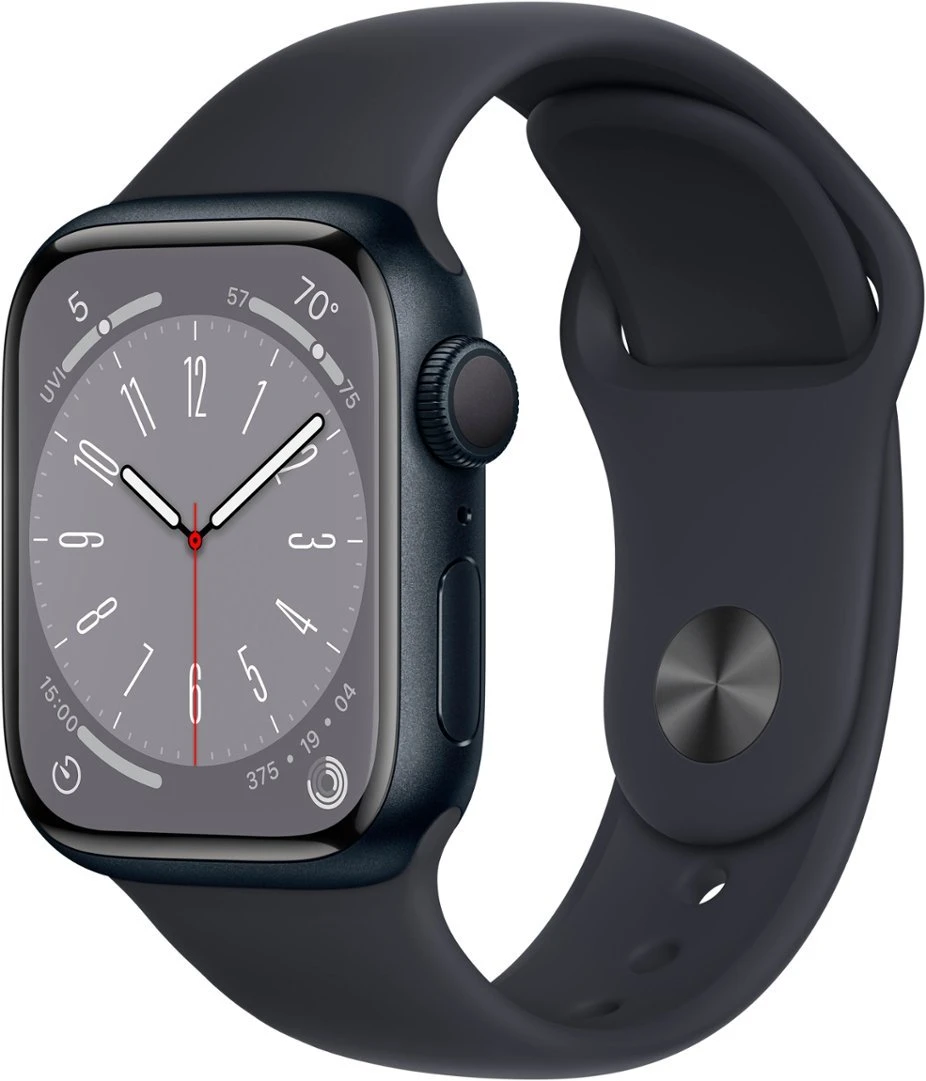Apple Watch Series 8 (GPS) 41mm Aluminum Case with Midnight Sport Band Small-Medium - RECON