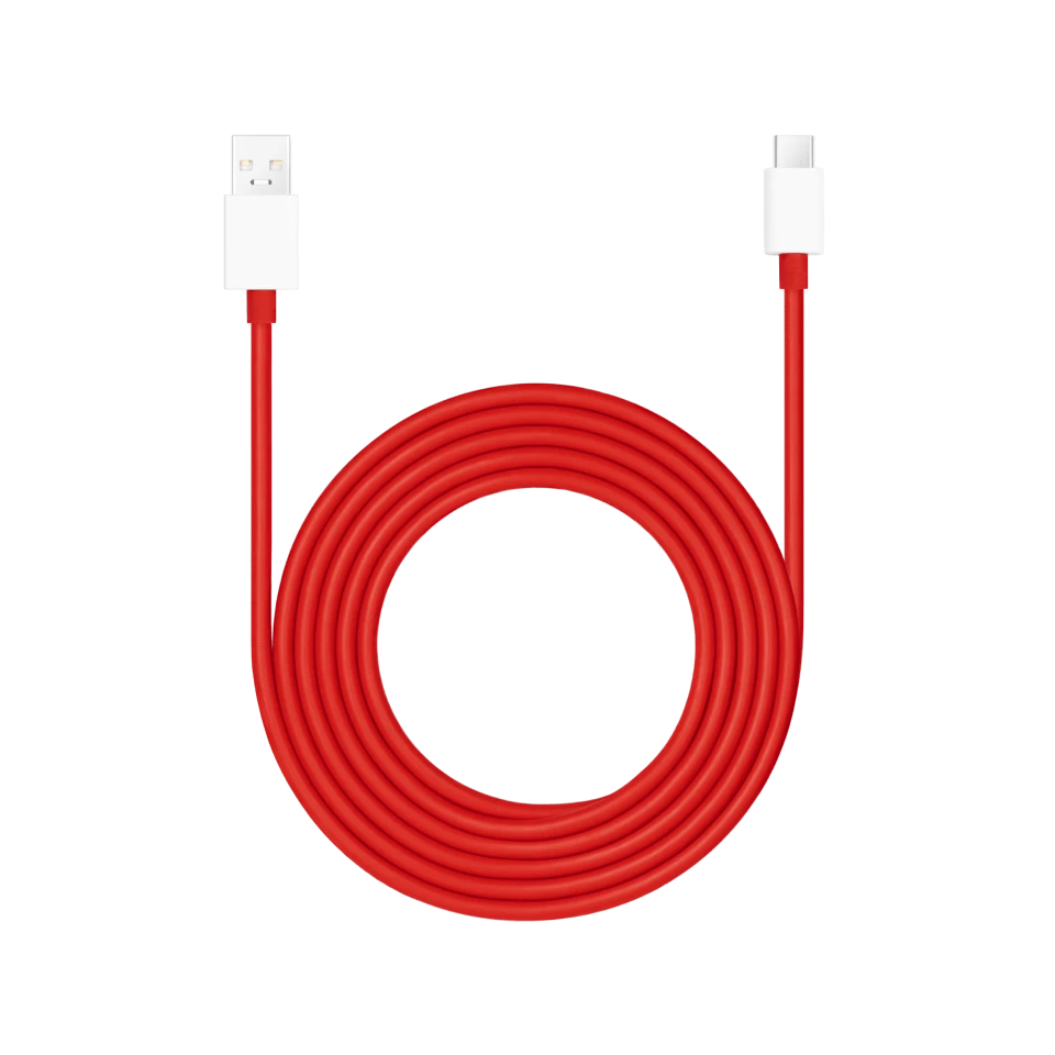 OnePlus D307U-RED Fast Charger USB-A to USB-C Cable 1m Red - NEW