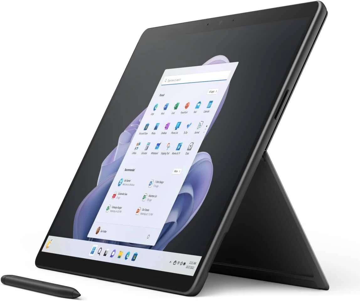 Microsoft Surface Pro 9 – 13" PixelSense Flow Touchscreen, Intel 12th Gen Core i7-1255U, 16GB RAM, 512GB SSD, Platinum - RECON