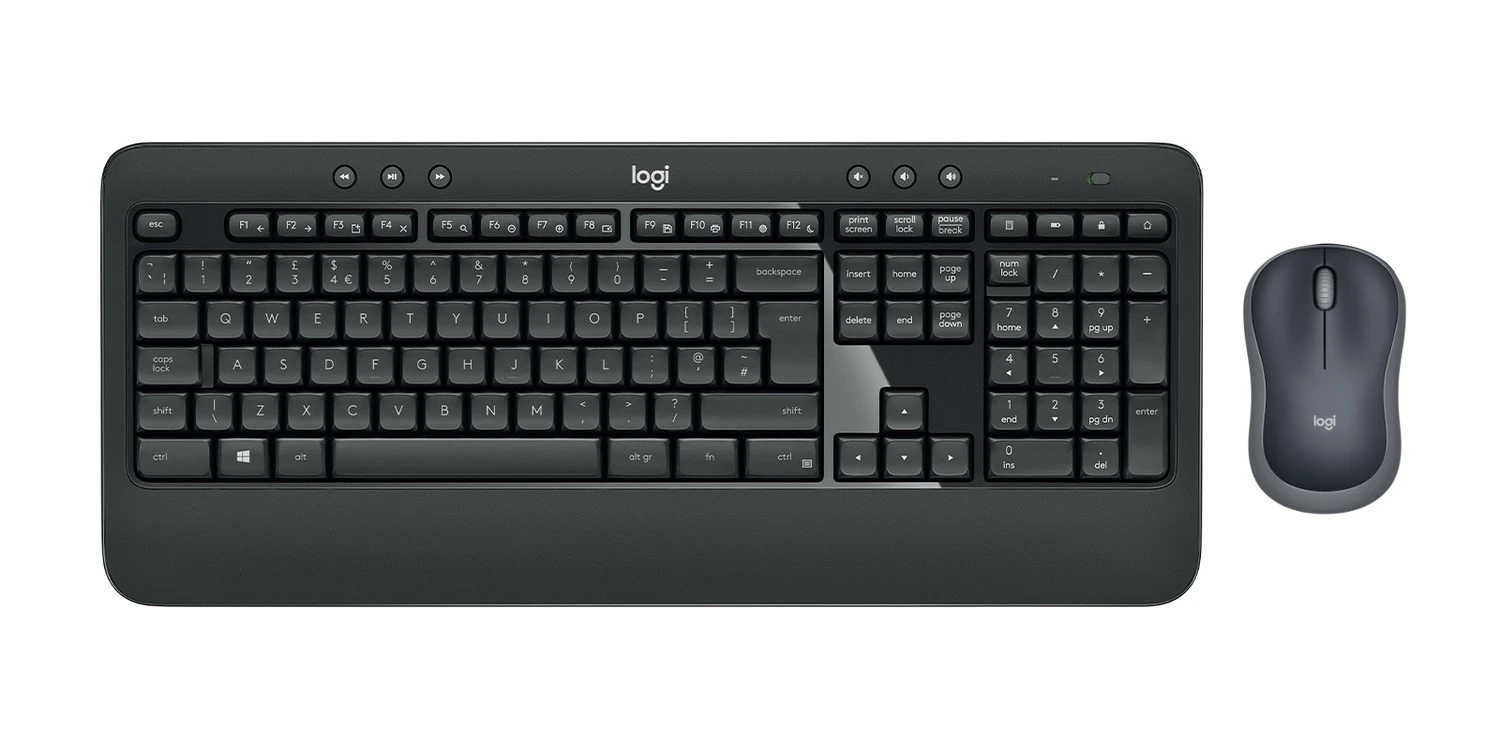 Logitech MK540 Advanced Wireless Keyboard with M185 Mouse & USB Receiver - RECON